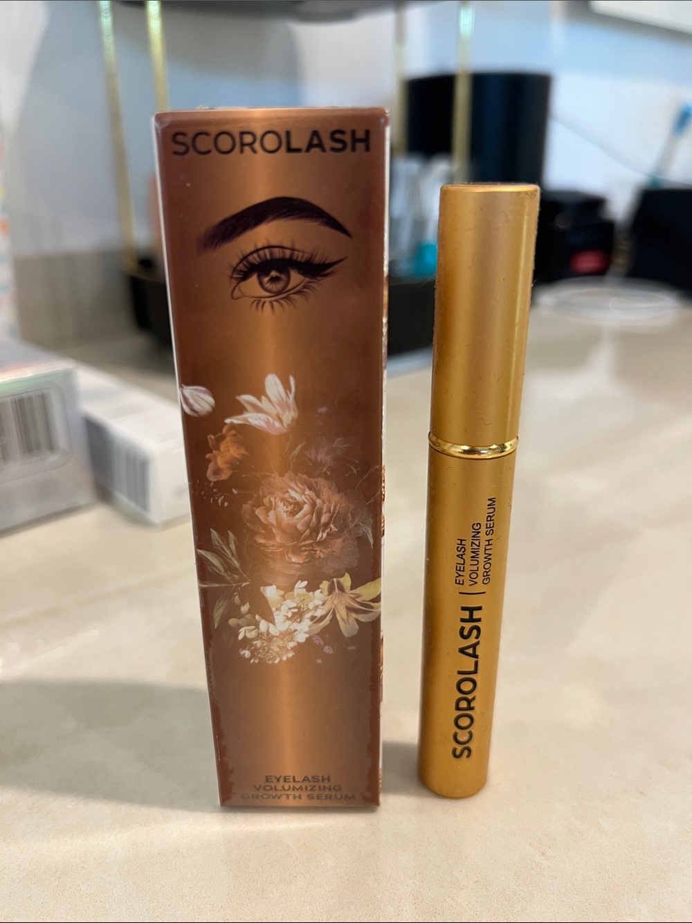 Scorolash Gold Eyelash Volumizing Serum — Nourishing Lash Enhancer